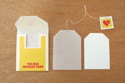 cobato　ティーバッグ風メッセージカードの商品写真
