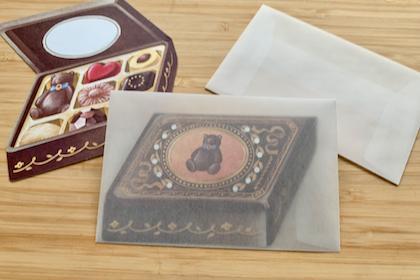 ア・ラ・カル堂　チョコレート缶ミニレターセットの商品写真