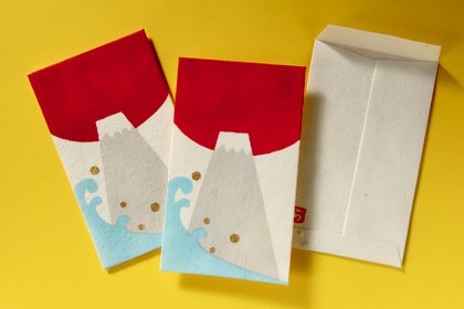 【取扱終了】手摺型染めぽち袋の商品写真