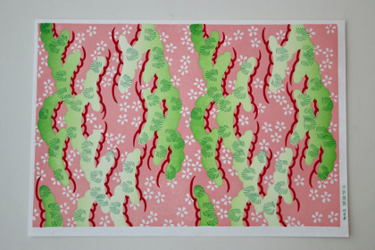 室町千代紙 かたばみ 松と桜の商品写真