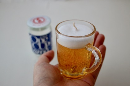 キャンドル　ワンカップ大関 /ミニビールジョッキ/えだまめ の商品写真