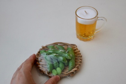 キャンドル　ワンカップ大関 /ミニビールジョッキ/えだまめ の商品写真