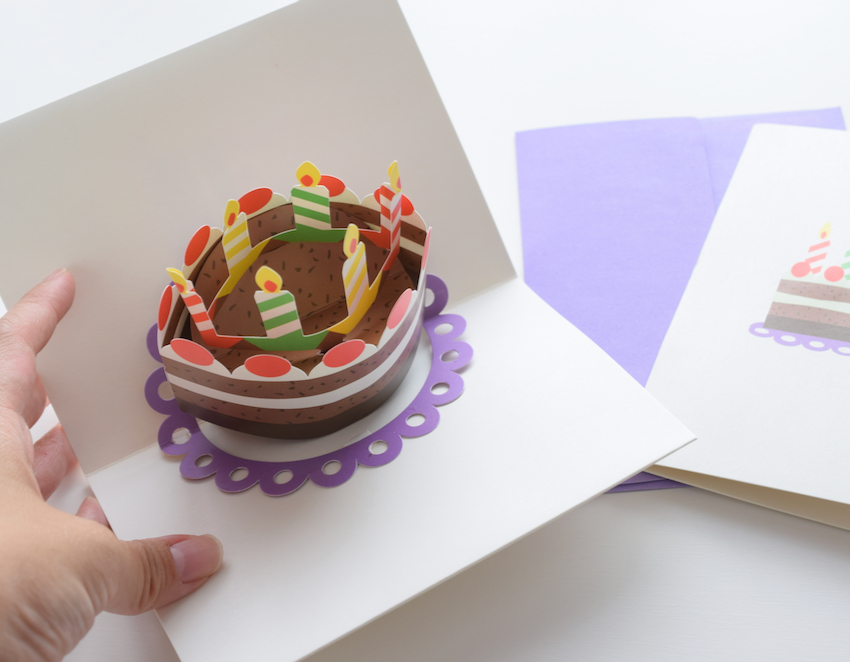 ポップアップカード Pop Up Cake バースデーカード 誕生日プレゼント
