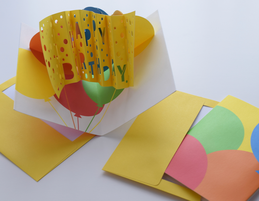 ポップアップカード Birthday Balloons バースデーカード 誕生日